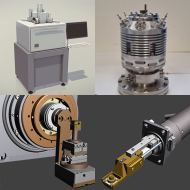 A series of four images showing different types of machines.